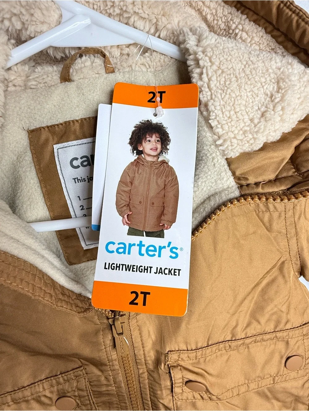 children's brown jacket by Carter's, size 2T A8 398
